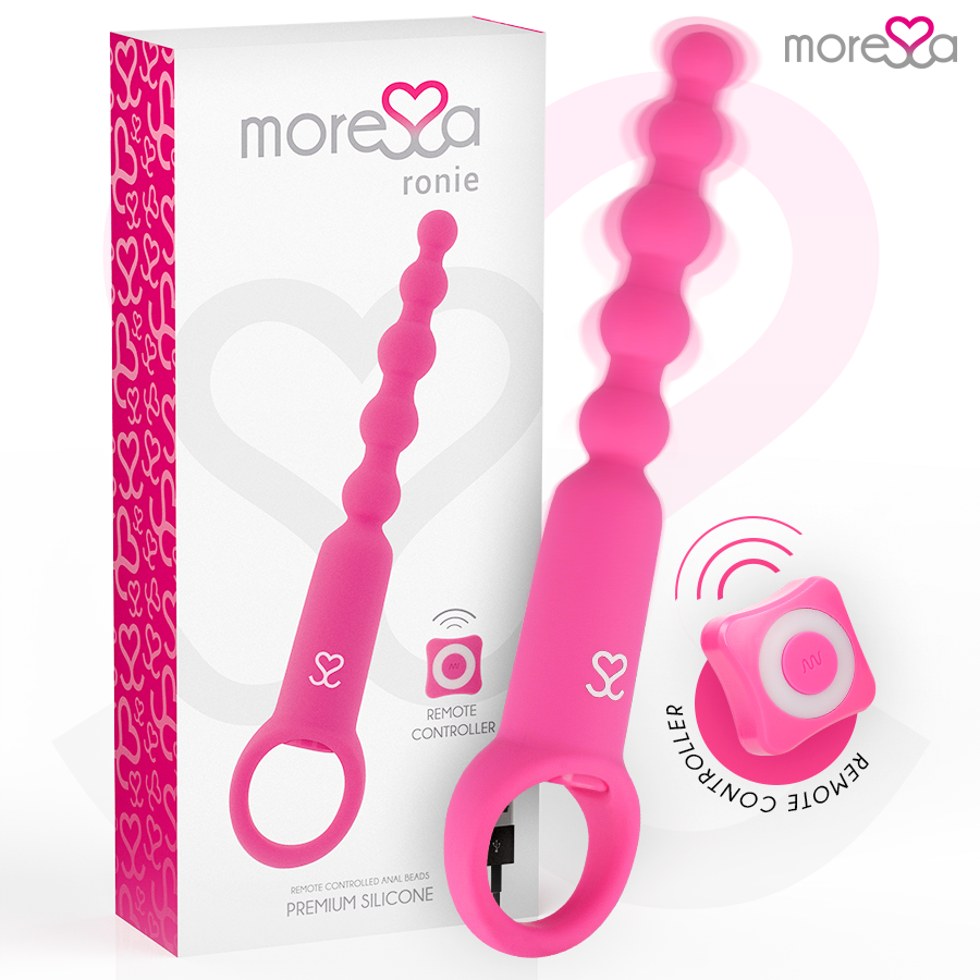 MORESSA Ronie vibrador anal con mando a distancia, rosa