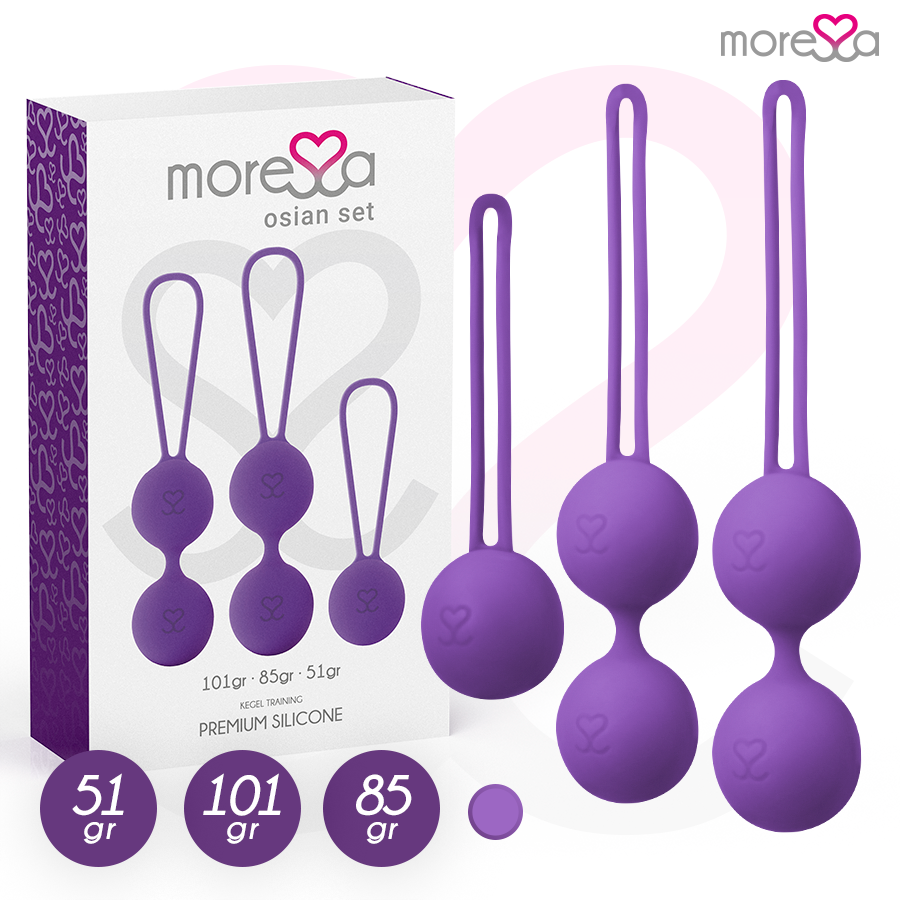 Set de bolas chinas MORESSA OSIAN, color lila
