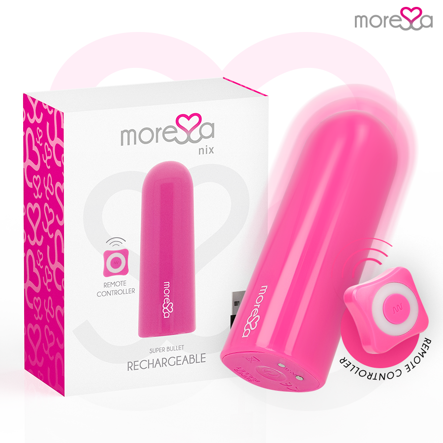 Vibrador MORESSA Nix con mando a distancia, rosa