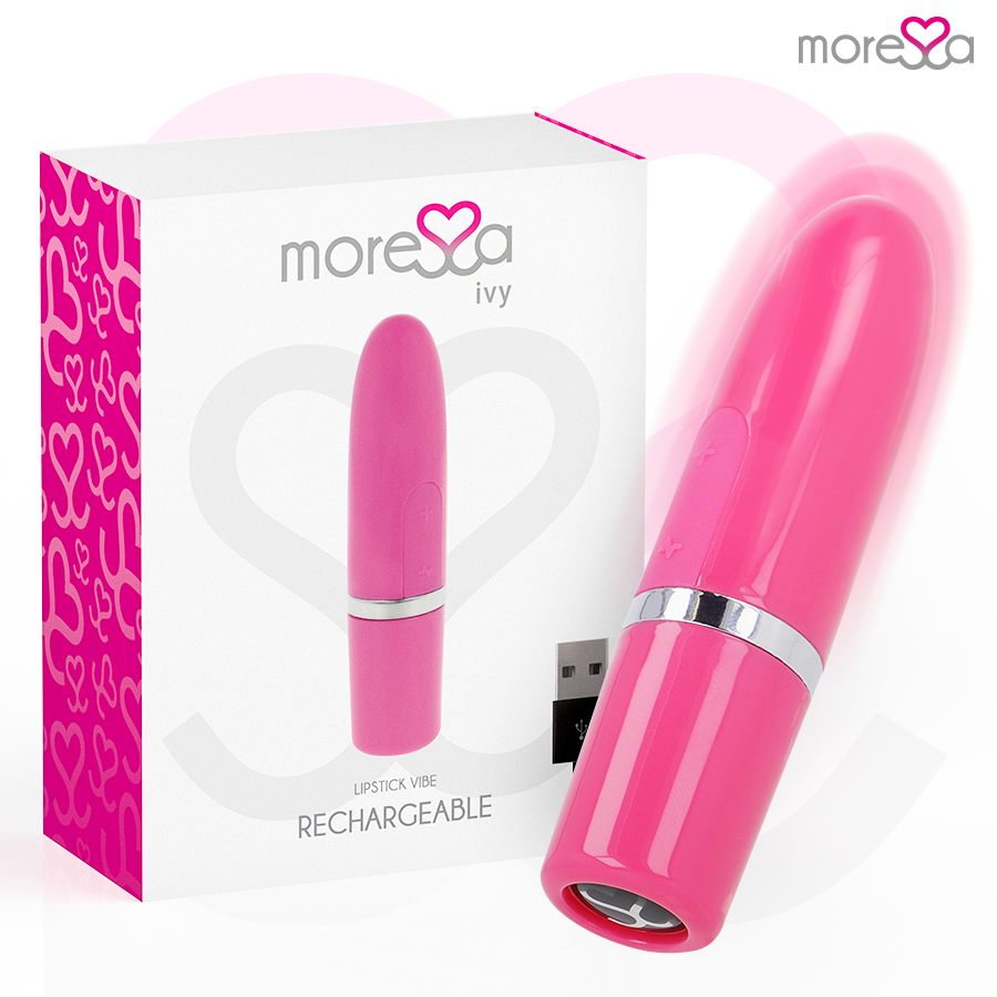 MORESSA Ivy minivibrador con forma de pintalabios, rosa