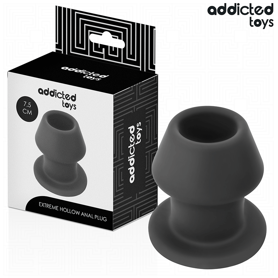 ADDICTED TOYS Extreme Hollow Plug anal de silicona, talla S