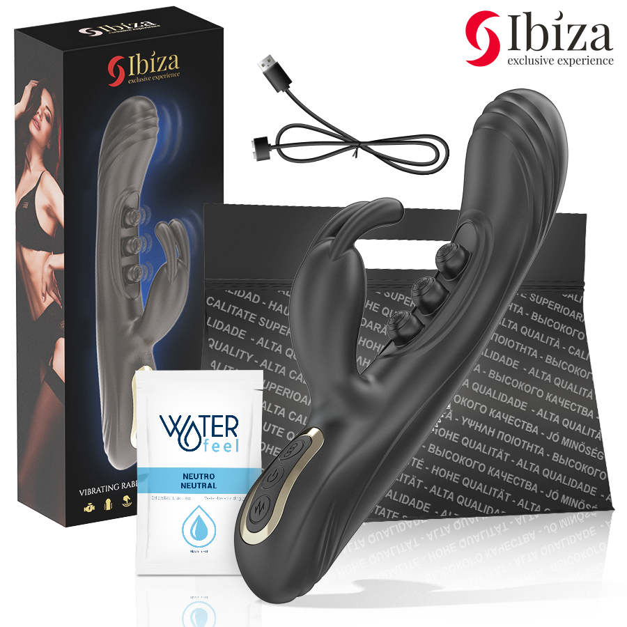 Vibrador Rabbit para el punto G con dos motores y pulsaciones para una estimulación intensa IBIZA