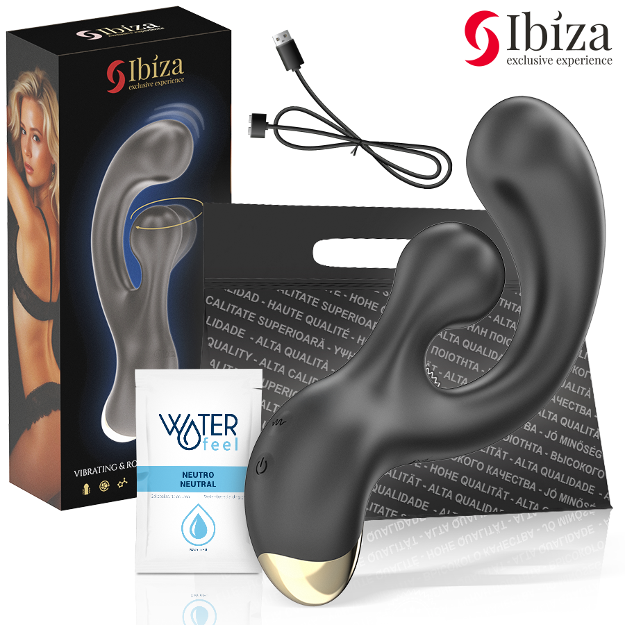 Vibrador para el punto G con rotación y vibración para una estimulación intensa IBIZA