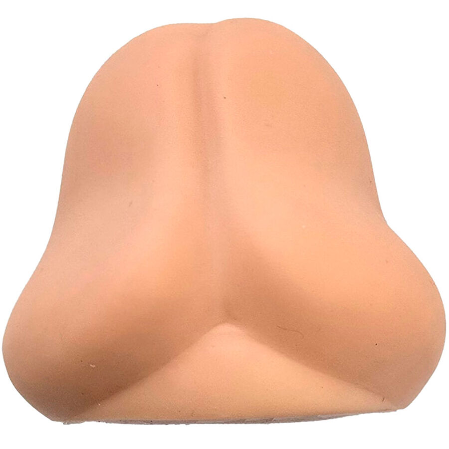Juguete antiestrés con forma de pene Diablo Picante, color nude