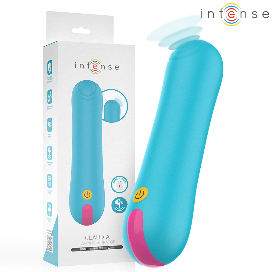 Estimulador de clítoris INTENSE CLAUDIA con función de golpeteo rítmico