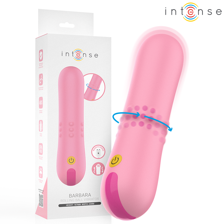 Vibrador INTENSE BARBARA con perlas giratorias