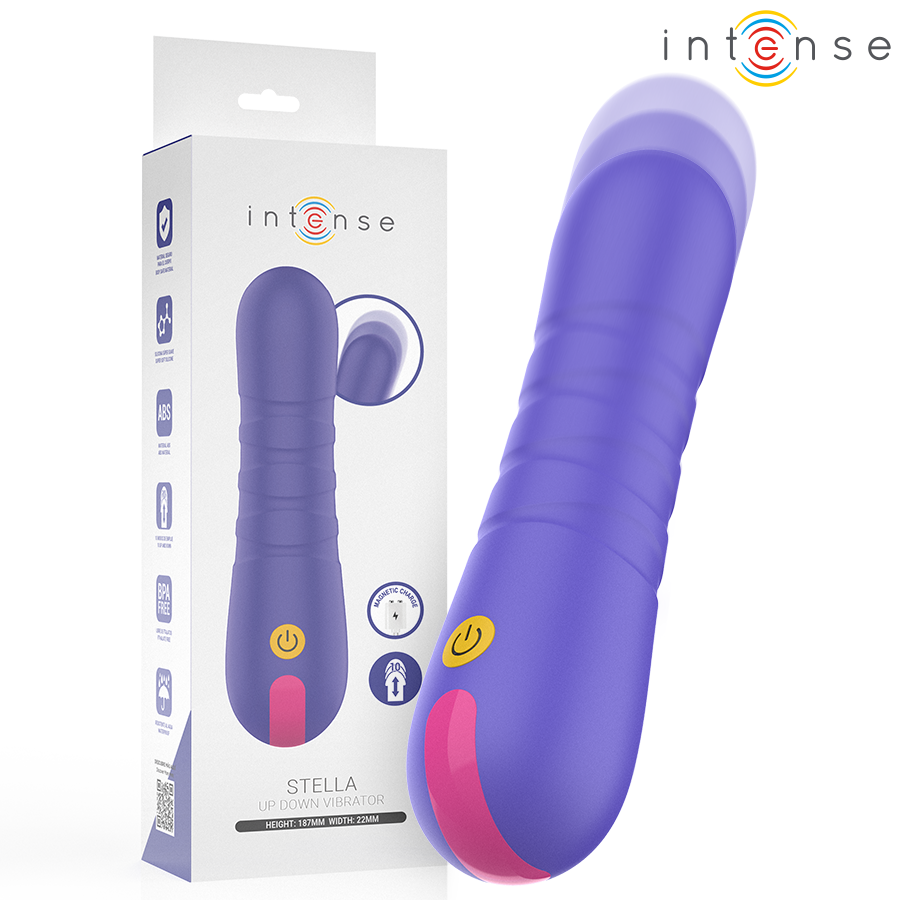 Vibrador de clítoris INTENSE STELLA con movimiento de empuje automático