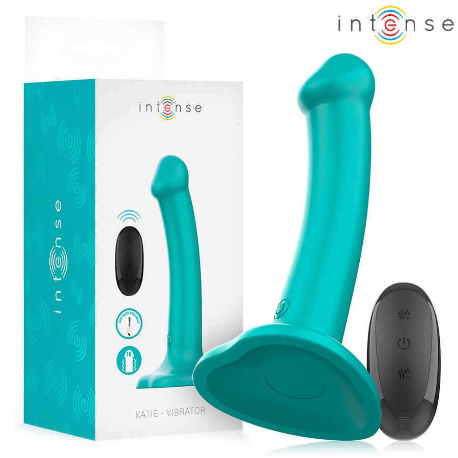 Vibrador INTENSE Katie con mando a distancia y ventosa