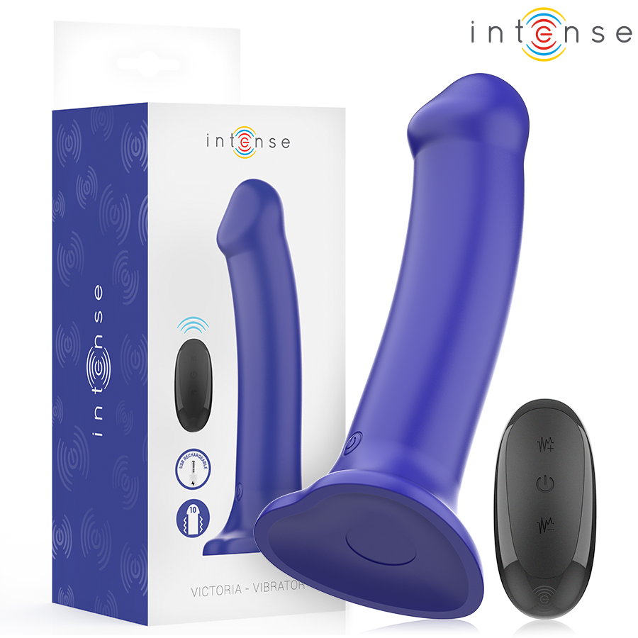 Vibrador INTENSE Victoria con mando a distancia y ventosa