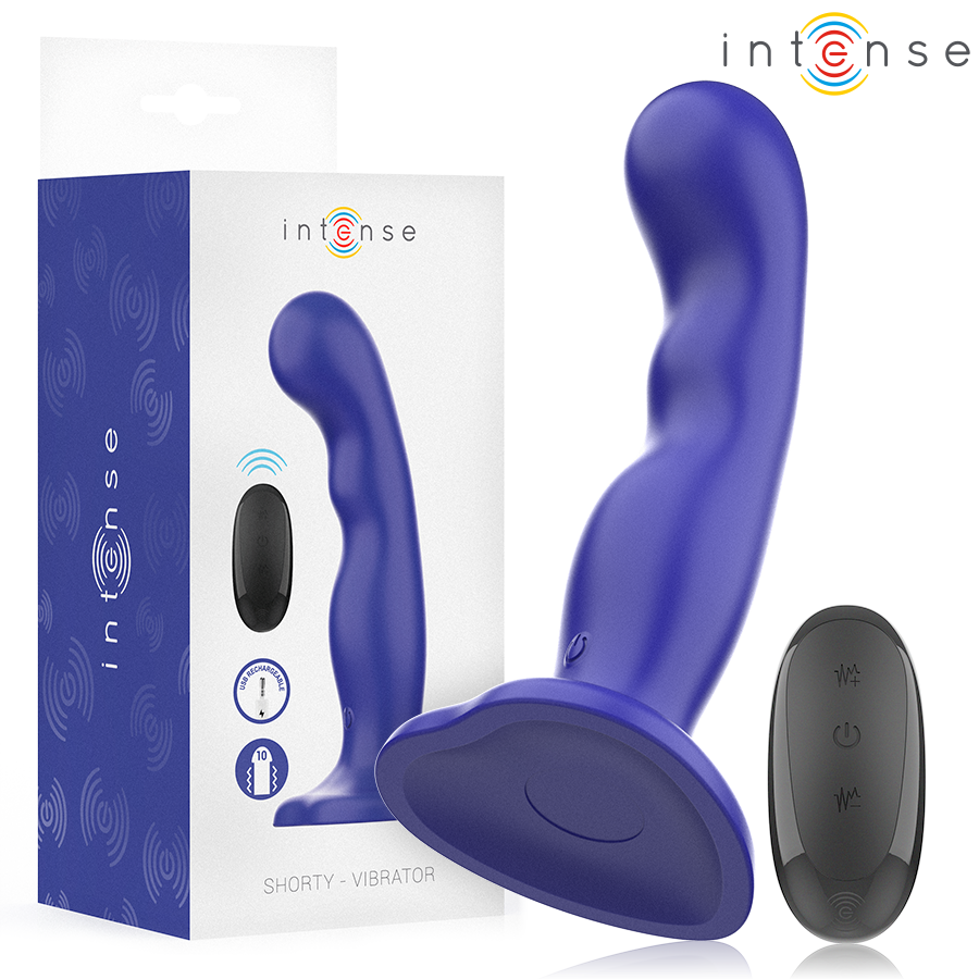 Vibrador INTENSE SHORTY con mando a distancia y ventosa
