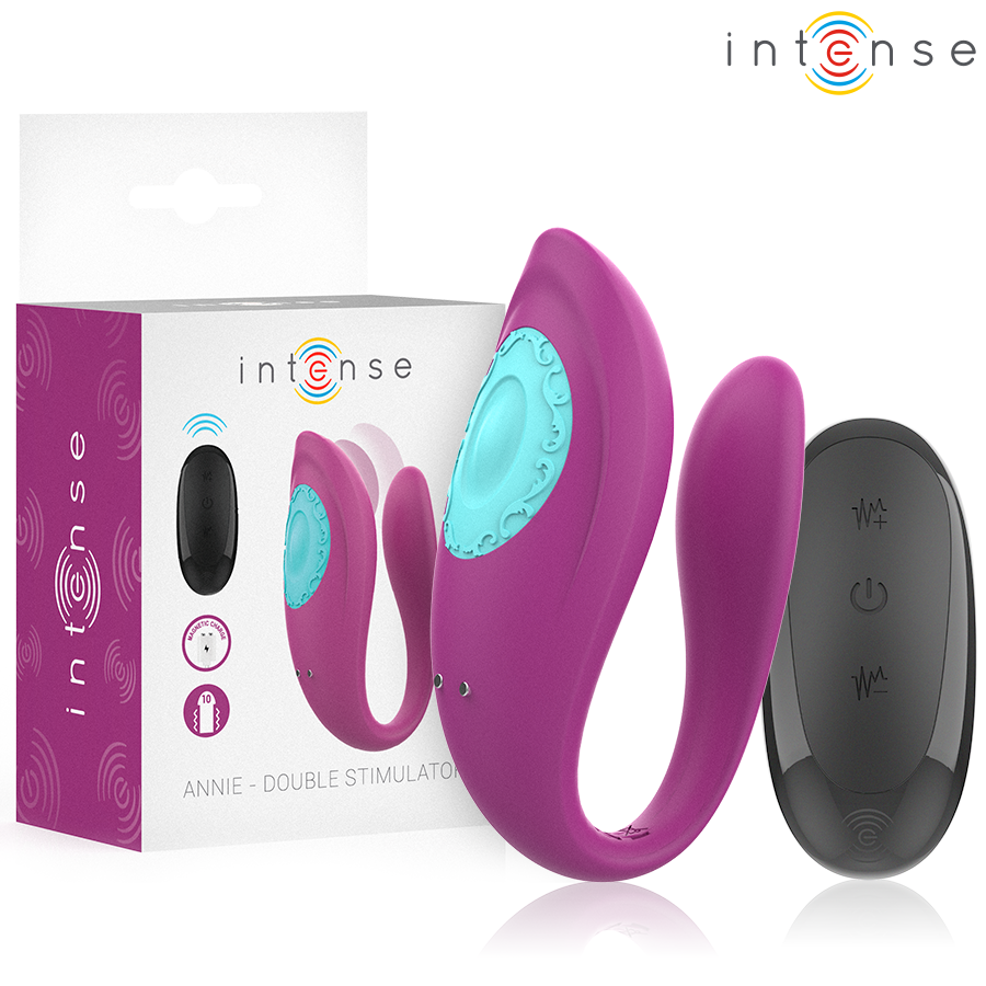 Vibrador en forma de U INTENSE ANNIE con mando a distancia