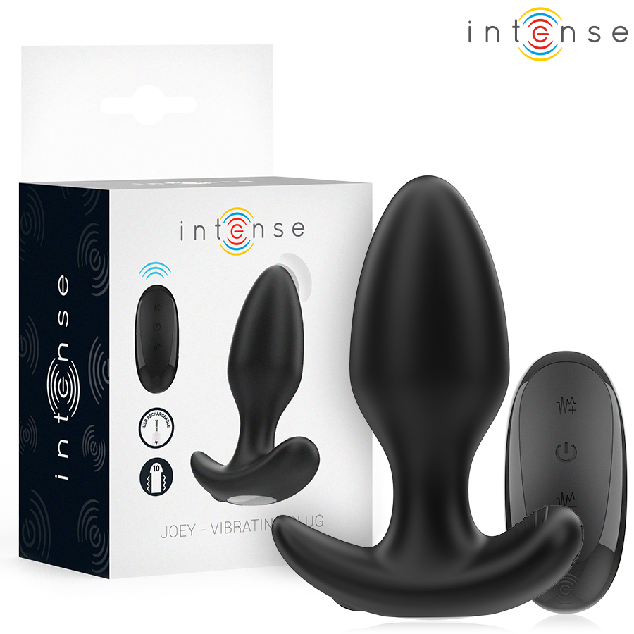 Plug anal vibrador INTENSE JOEY con mando a distancia