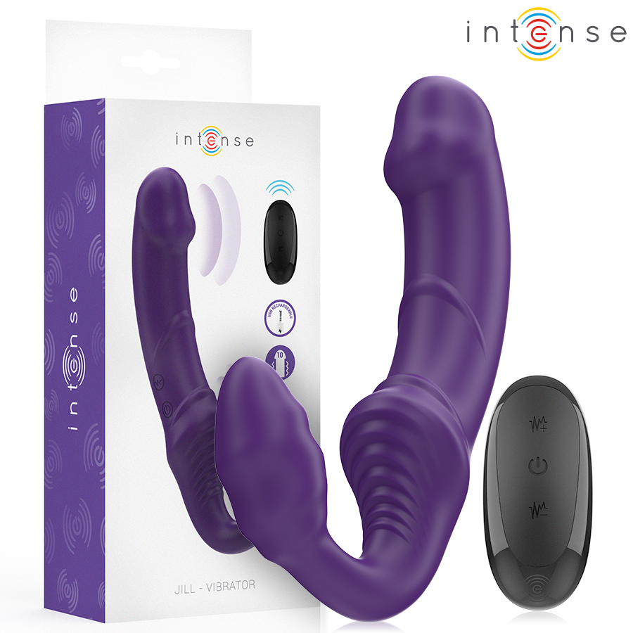 Vibrador de punto G INTENSE Jill con mando a distancia, 20 cm