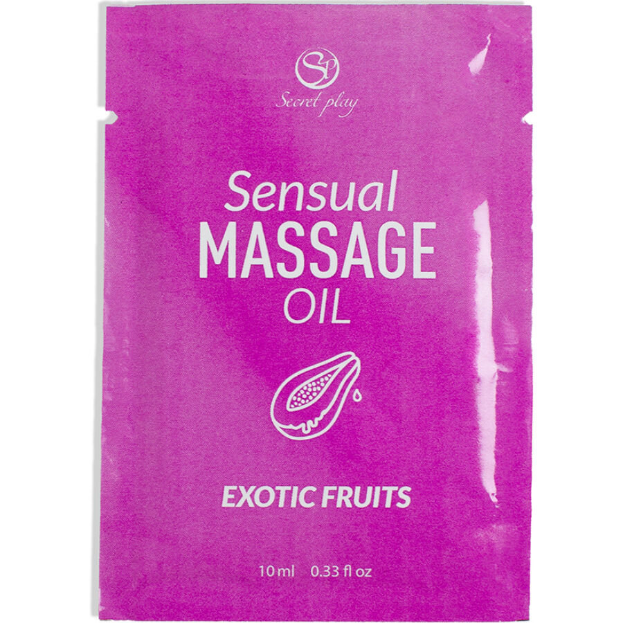 Aceite de masaje Secretplay con aroma a frutas exóticas, 10 ml