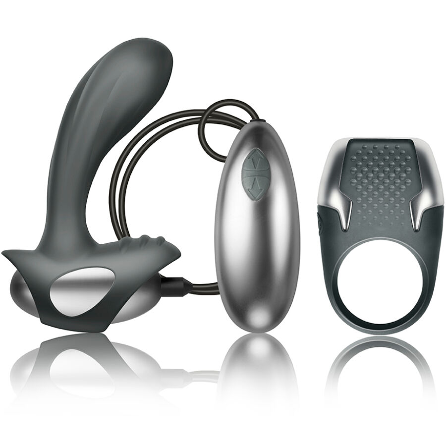 Set regalo de juguetes sexuales CLIMAXIMUM Excite con anillo para el pene y estimulador prostático