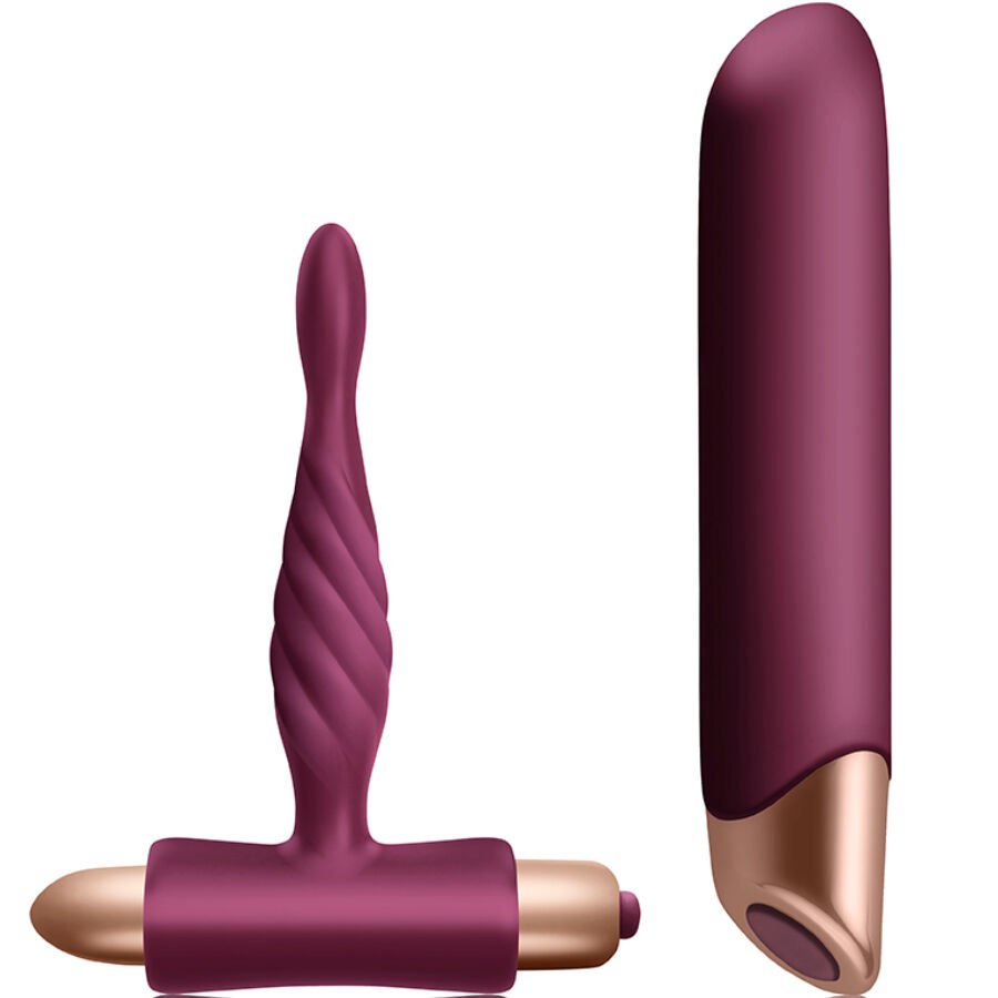 Set de juguetes sexuales CLIMAXIMUM Rapture con vibrador y plug anal