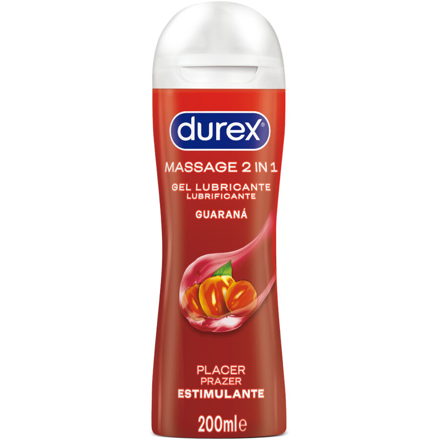 Gel de masaje y lubricante Durex Guarana 200 ml
