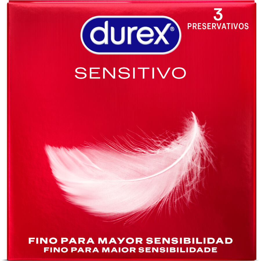 Preservativos finos Durex Sensitive, 3 unidades