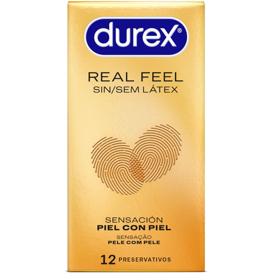 Preservativos Durex RealFeel sin látex, 12 unidades