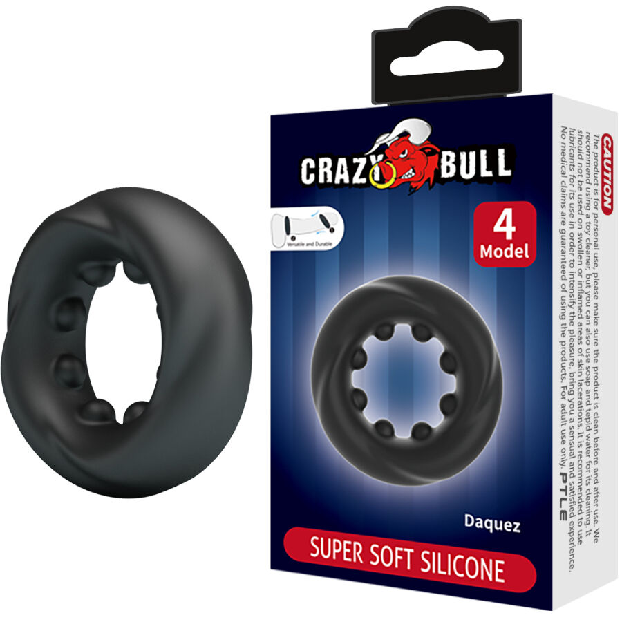 Anillo para el pene ajustable Crazy Bull Daquez Model 4 sin vibración