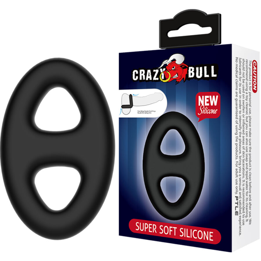 Anillo para el pene Crazy Bull Double Oval sin vibración
