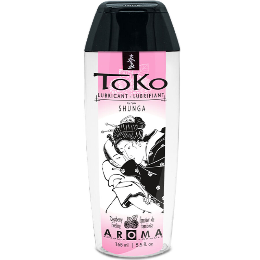 Lubricante con sabor a frambuesa Shunga Toko Raspberry Emotion, 165 ml