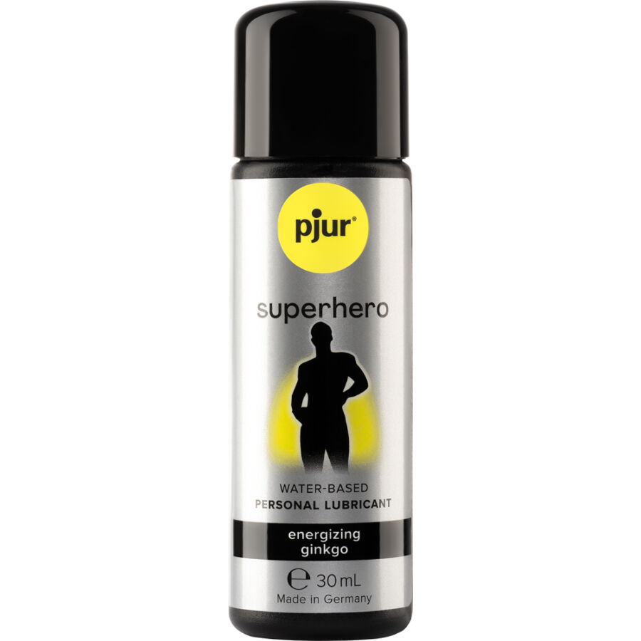 Lubricante de base acuosa PJUR Superhero con ginkgo, 30 ml