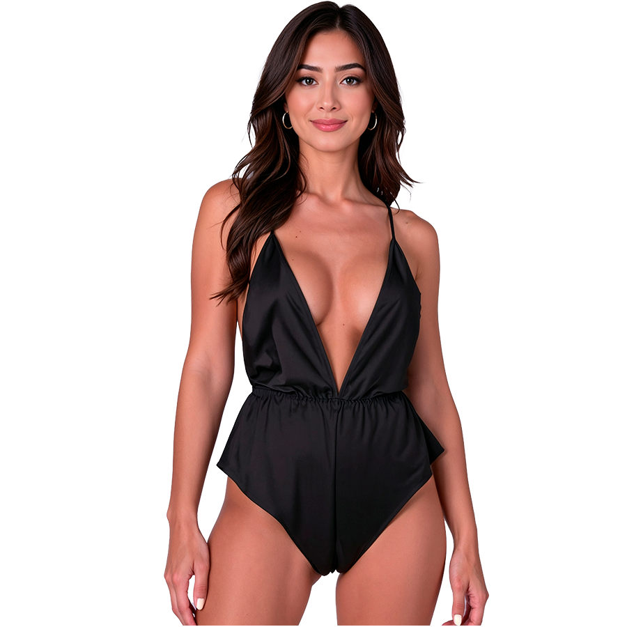 Body lencero PASSION SENSIE negro L/XL