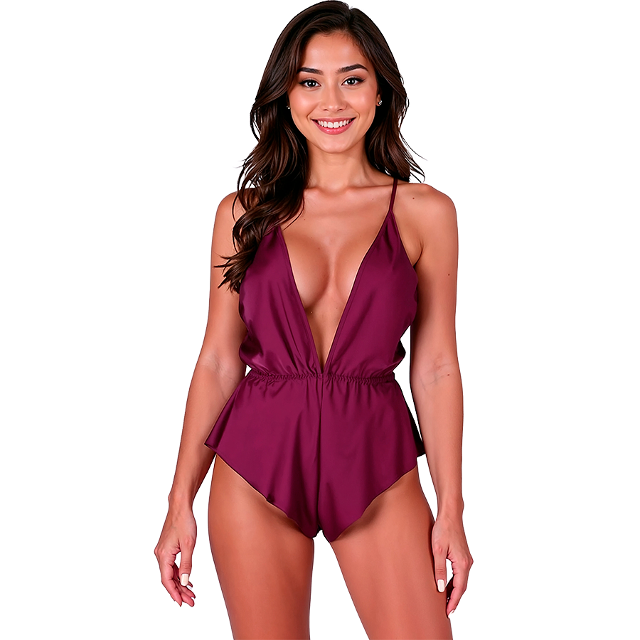 Body lencero PASSION SENSIE color ciruela S/M