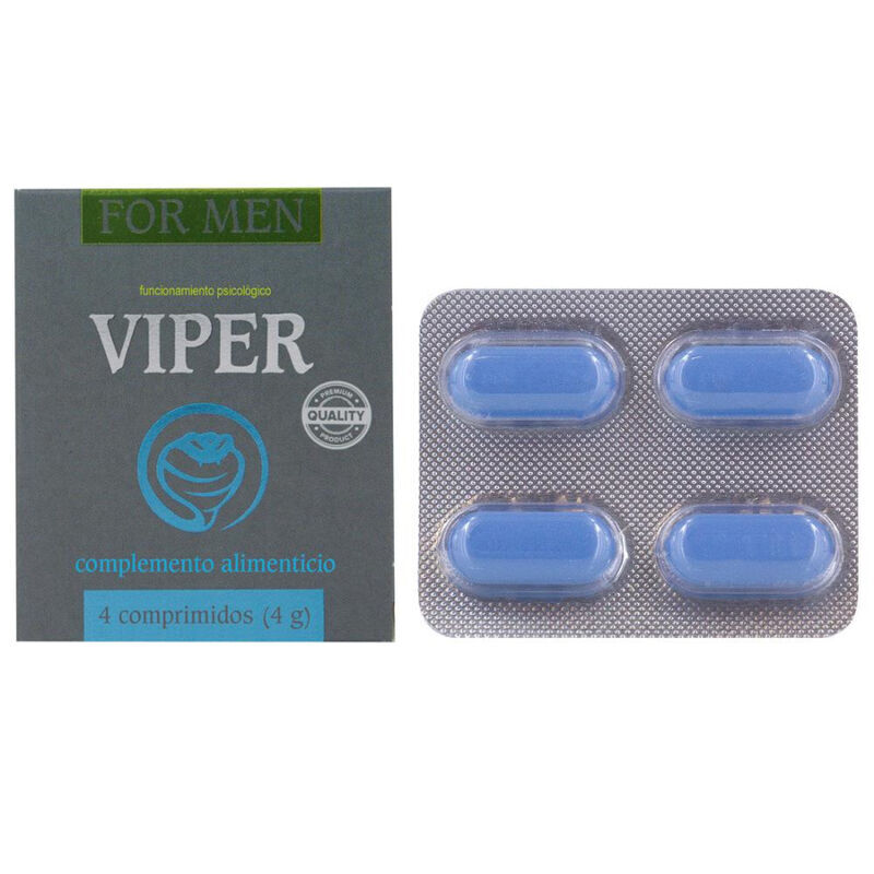 Complemento alimenticio Cobeco Viper for Men, 4 comprimidos