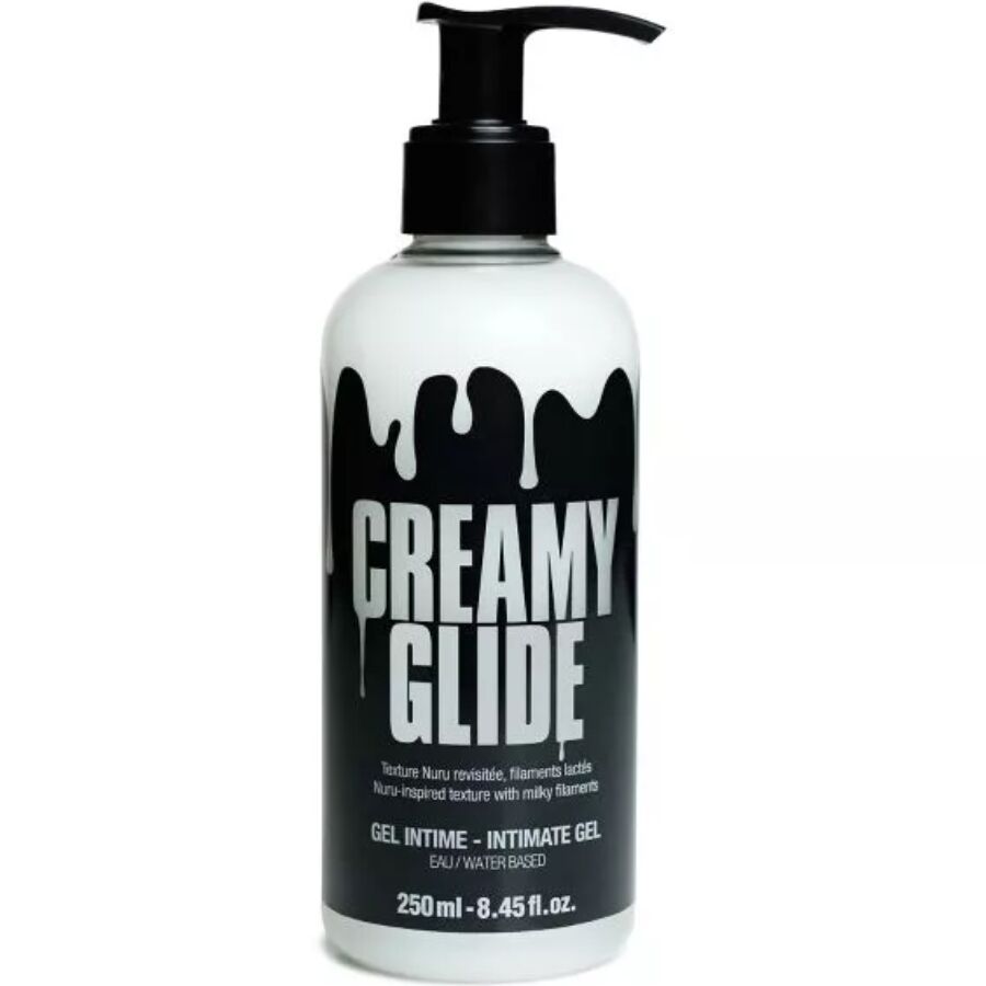 Lubricante CREAMY Glide de textura lechosa, 250 ml