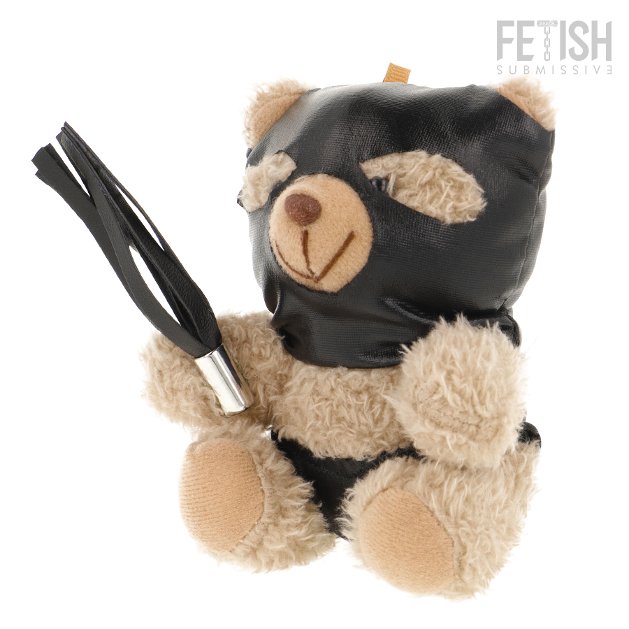 FETISH SUBMISSIVE Luno, oso de peluche BDSM con máscara y látigo