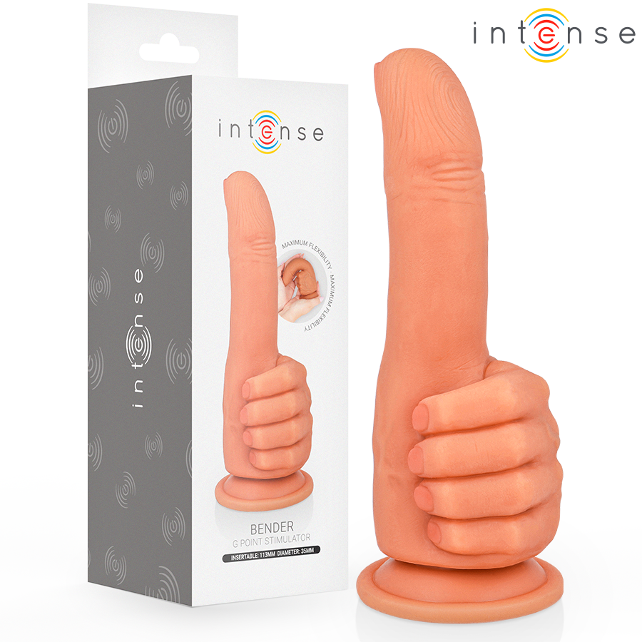Dildo para el punto G INTENSE BENDER con eje flexible