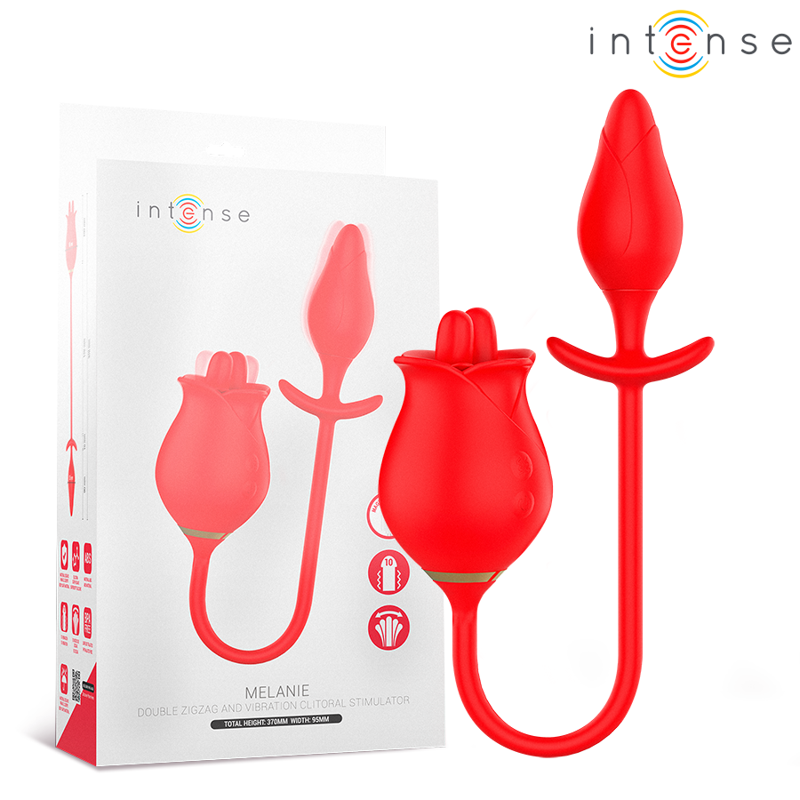 Estimulador de clítoris INTENSE Melanie con lengua móvil