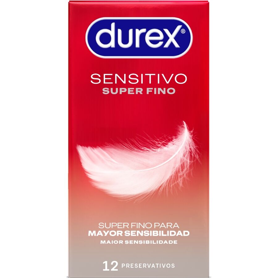 Preservativos finos Durex Sensitive, 12 unidades
