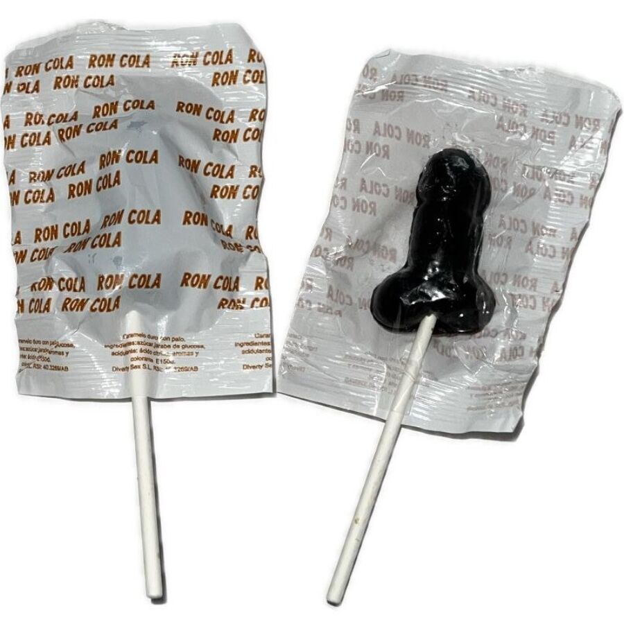 Piruleta con forma de pene DIABLO GOLOSO sabor ron con cola