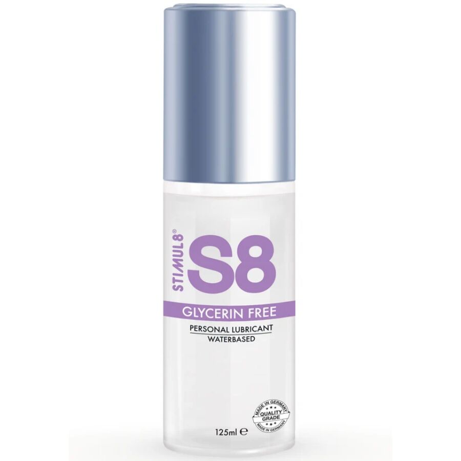 Lubricante STIMUL8 de base acuosa, sin glicerina, 125 ml