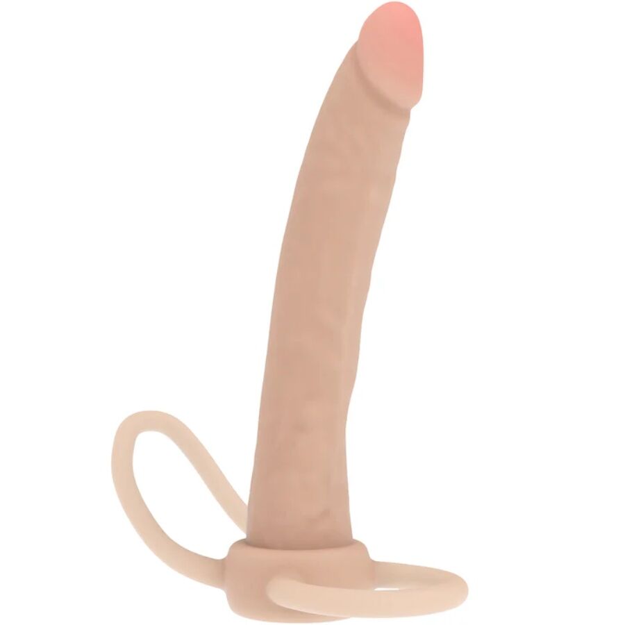 Get Real Double Trouble Penetrador Anal De Silicona 16 Cm