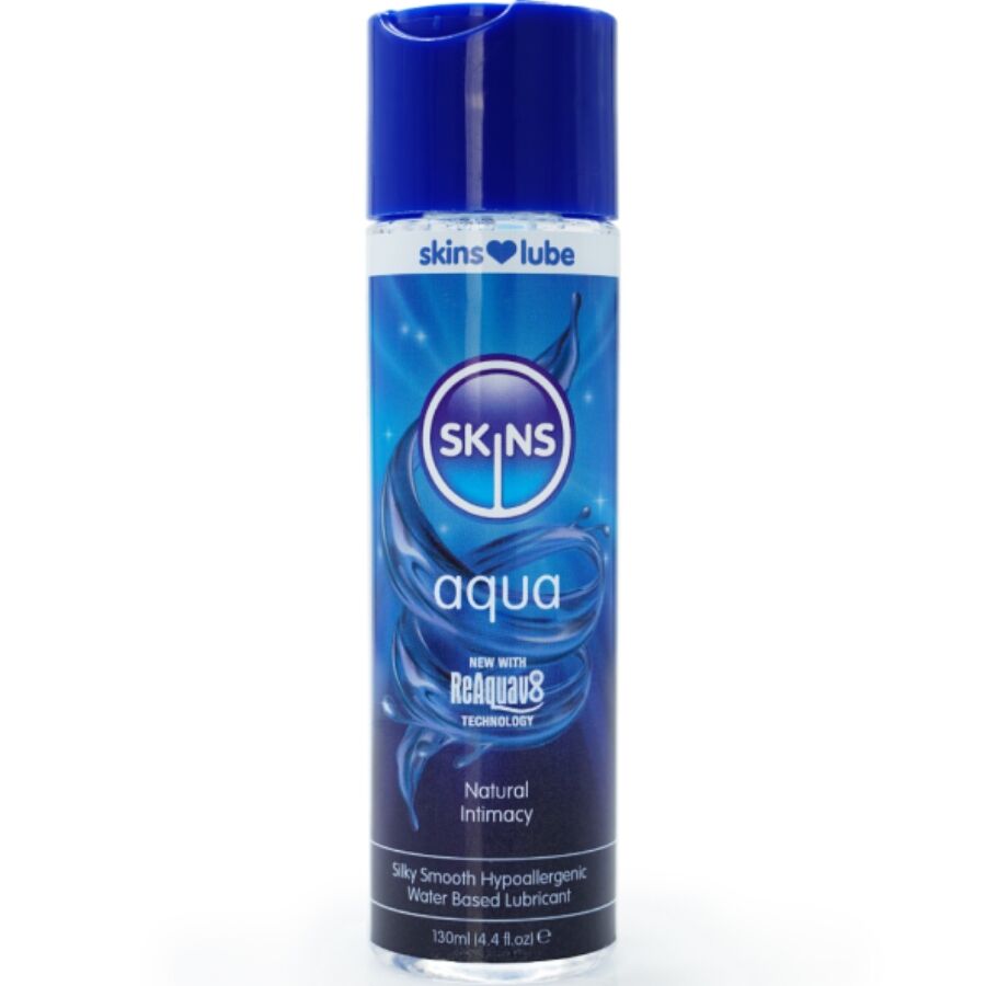 Lubricante de base acuosa SKINS Aqua, 130 ml