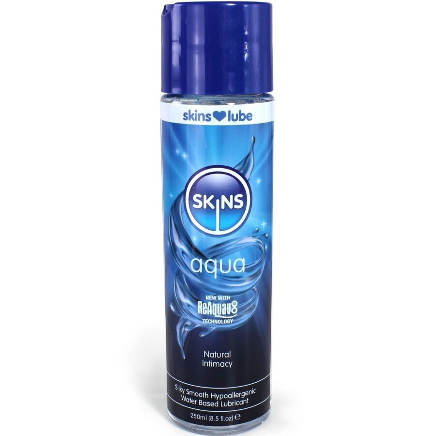 Lubricante de base acuosa SKINS Aqua, 250 ml