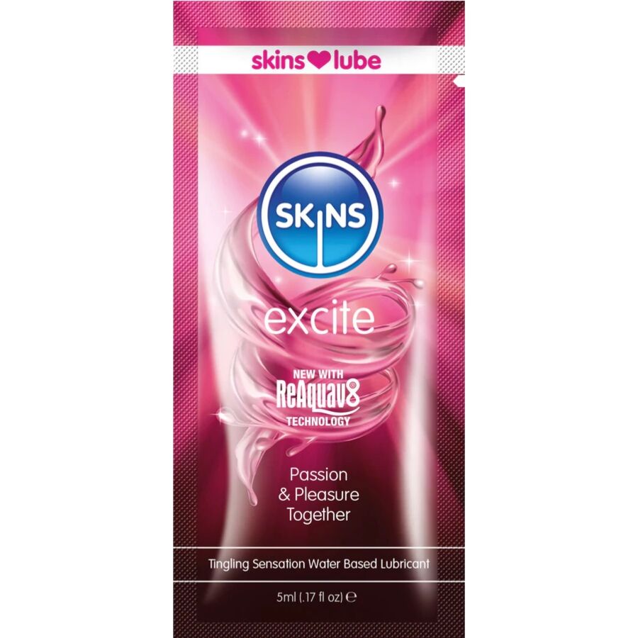 SKINS Excite lubricante de base acuosa, 5 ml