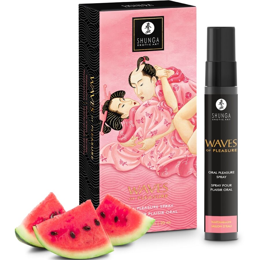 Spray de placer Shunga Waves con sabor a sandía, 20 ml