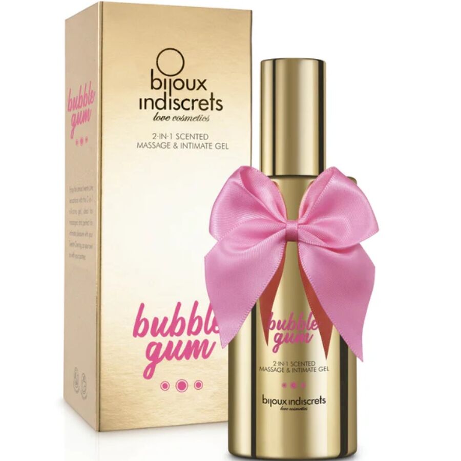 Gel de masaje y lubricante Bijoux Indiscrets Bubble Gum, 100 ml