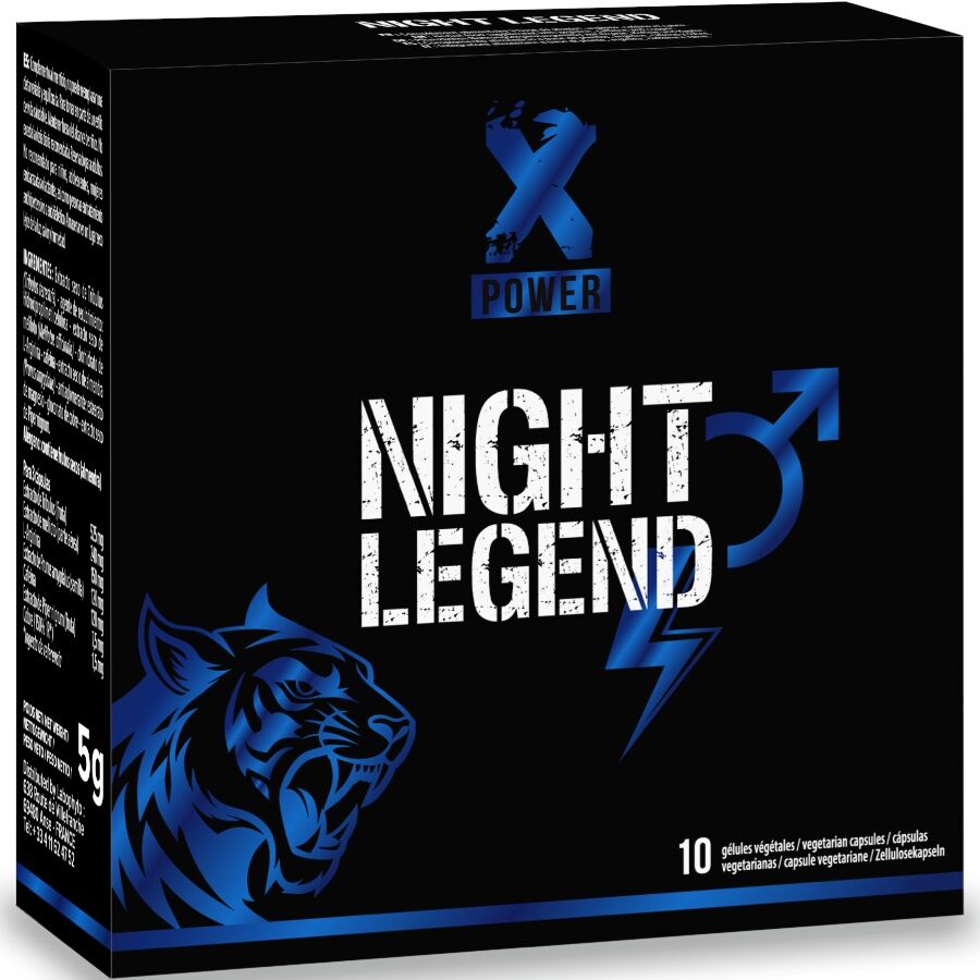 Xpower Night Legend Estimulante De Acción Rápida Para La Erección Y El Rendimiento 10 Cápsulas