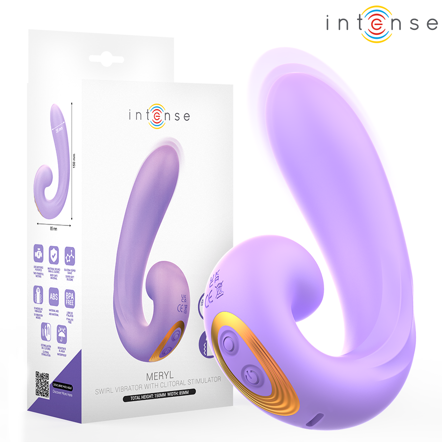 Vibrador de clítoris INTENSE Meryl con dos motores