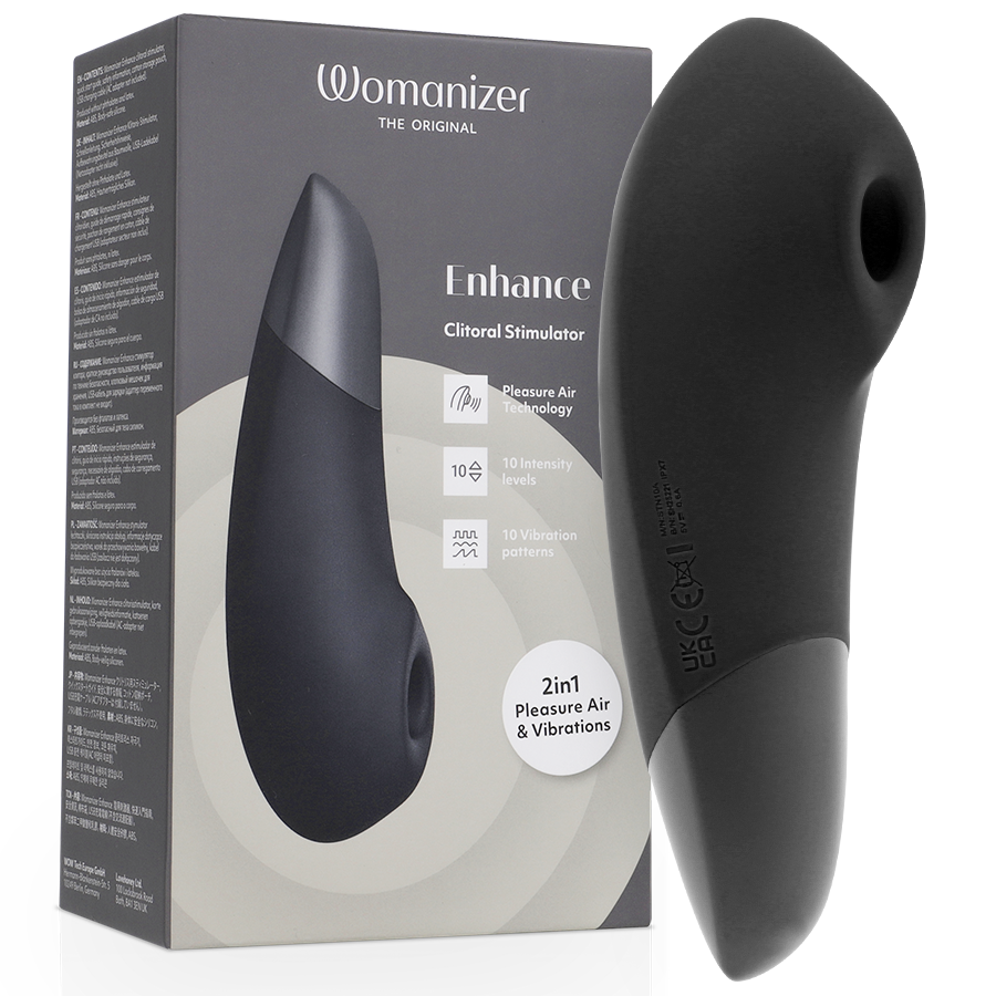 Estimulador de ondas de presión Womanizer Enhance, negro