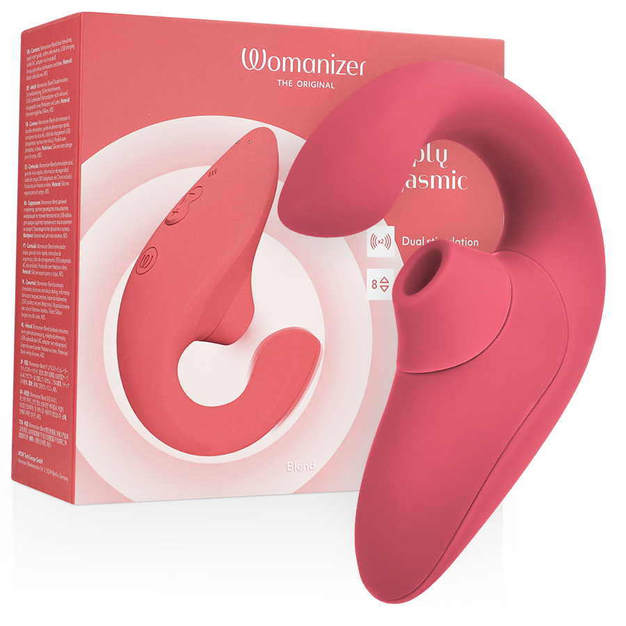 Vibrador de ondas de presión Womanizer Blend en Vibrant Rose