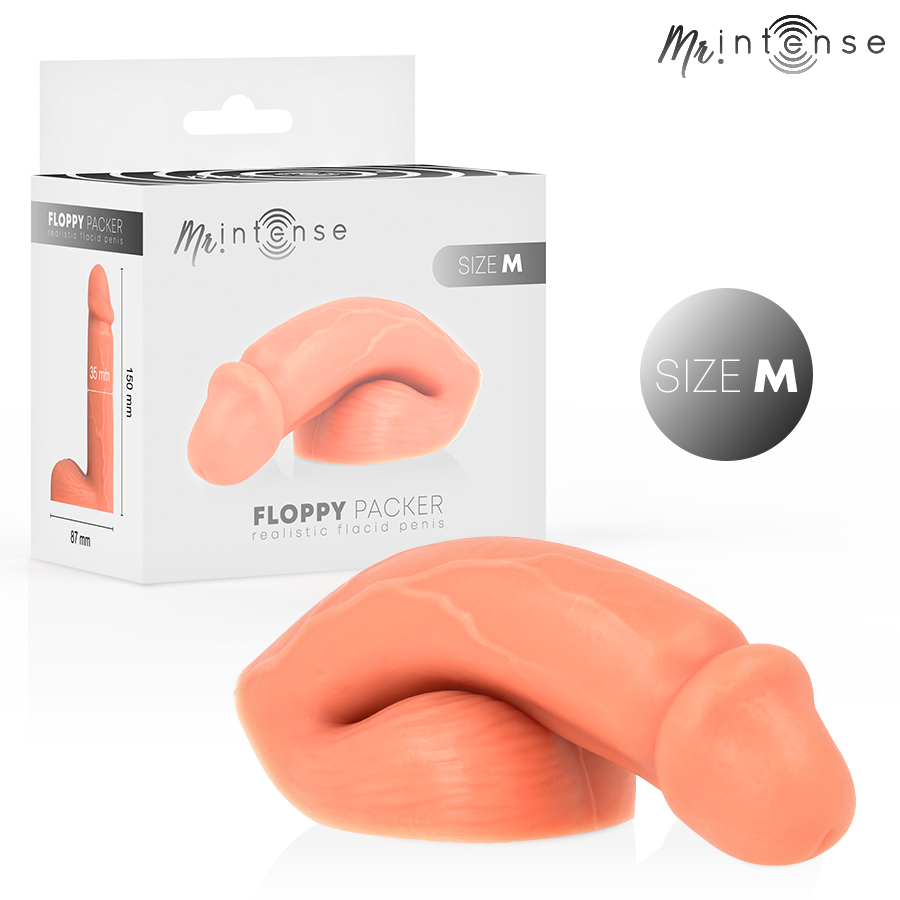 MR. INTENSE Floppy Packer, talla M, de silicona