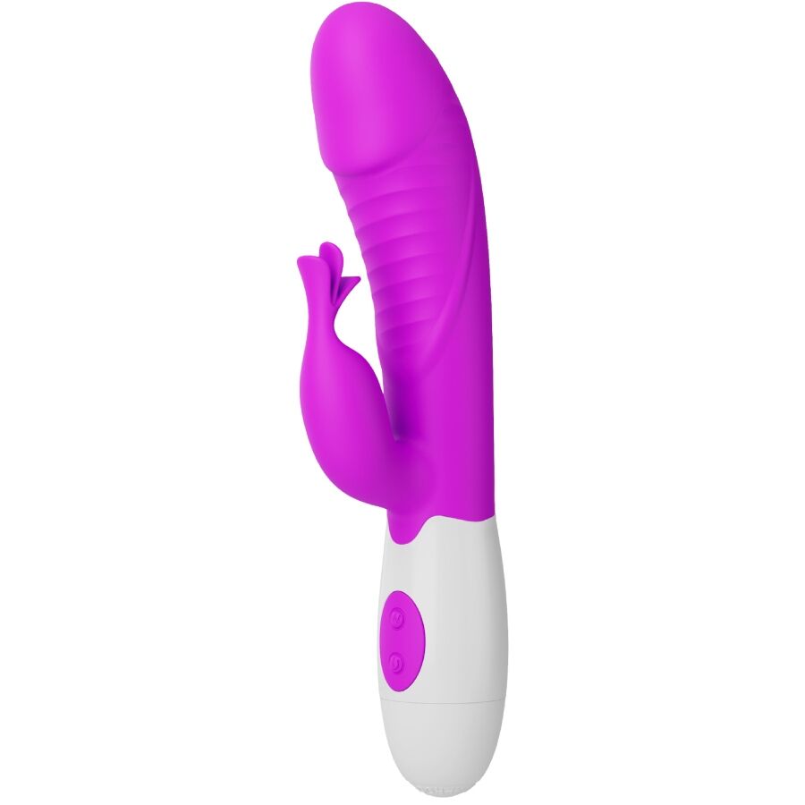 Vibrador tipo conejo Pretty Love Rasmussen en morado