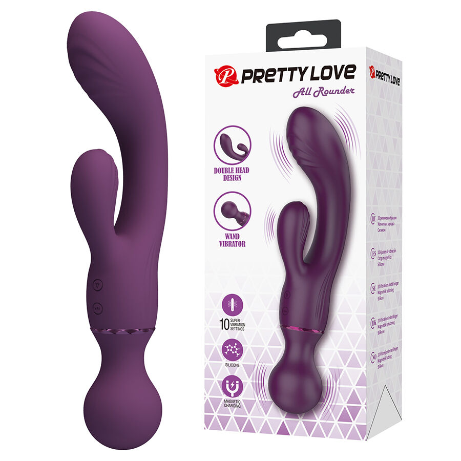 Vibrador conejito Pretty Love All Rounder, violeta